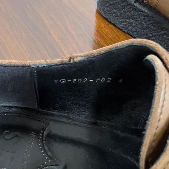 Y's Yohji Yamamoto A/W 2013 Crepe Sole Brown Leather Derbies - Y's 4, US W 6.5 - Picture 7 of 9